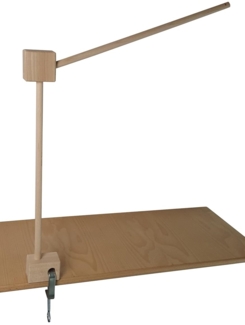 Mobilehalter Holz - 100 % Naturprodukt - mit Sicherungsschraube