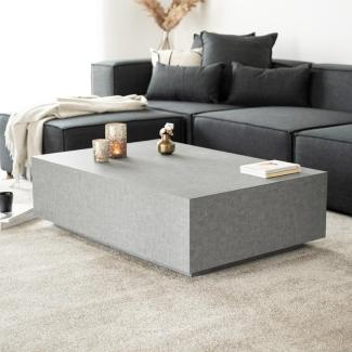 HOME DELUXE Couchtisch AMIRI XXL 120 x 35 x 80 cm, Marmoroptik, Wohnzimmertisch, Beistelltisch