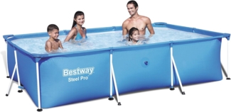 Bestway Frame Pool Deluxe Splash Steel Pro, 300 x 201 x 66 cm, blau