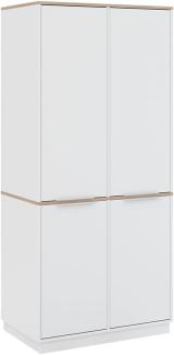 Vicco Schrank Betti 82 x 179 cm, Weiß Sonoma, 4-türig, Schlafzimmer