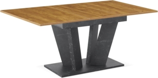 B&D home Säulen-Esstisch WILLEM, ausziehbar, 120-160cm, 4-6 Personen