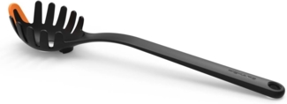 Fiskars Pastalöffel, Länge: 29 cm, Kunststoff/Silikon, Functional Form, Schwarz/Orange, 1027301