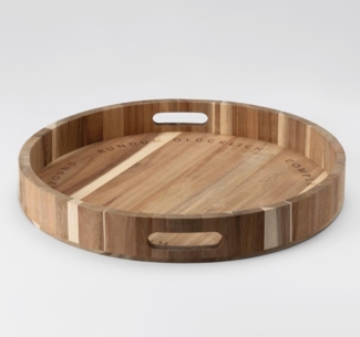 Räder Holztablett Rundum glücklich D. 40,5cm H. 5cm