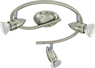 Eglo 92643 Spot LED MAGNUM-LED Stahl nickel-matt, chrom L:25,5cm H:29,5cm GU10 max. 3X2,8W 3000K