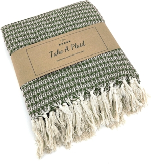 Wohndecke Strick Kuscheldecke Wolldecke Sofadecke 180x130 cm, heimtexland, Fransen Strickdecke Boho I 100% BW I weich, warm, natürlich