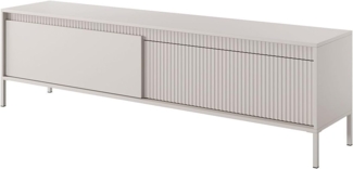 Vente-unique - TV-Möbel mit 2 Türen - MDF - Beige - NURSEMA