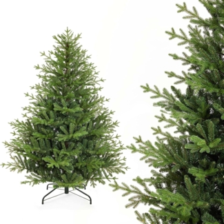 Yorbay Künstlicher Weihnachtsbaum Tannenbaum Weihnachstbaum aus PE, PVC 150/180/ 210 cm, Weihnachtsbaum Christbaum, mit Ständer für Weihnachten-Dekoration