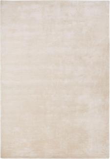 Teppich Viskose hellbeige 160 x 230 cm Kurzflor GESI II