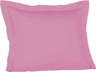 Fleuresse Mako-Satin-Kissenbezug uni colours pink 4070 35 x 40 cm