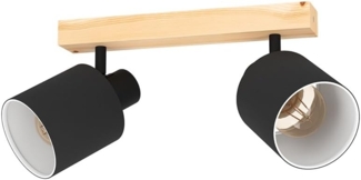 Eglo 99489 Spotleuchte BATALLAS braun, schwarz, weiss L:30 B:5cm dimmbar
