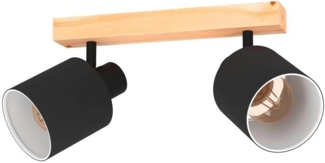 Eglo 99489 Spotleuchte BATALLAS braun, schwarz, weiss L:30 B:5cm dimmbar