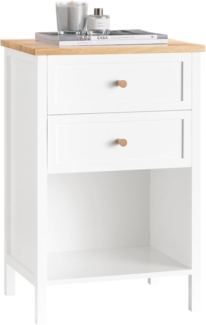 SoBuy Nachttisch FBT126, Beistelltisch schmal Sofatisch Telefontisch Nachtschrank Nachtkommode