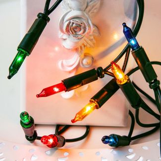 Hellum H10B Minilichterkette 10 Lichter bunt-grün innen