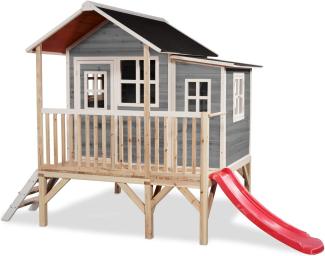 Exit Holz Spielhaus Loft 350 | Grau | 280x225 cm