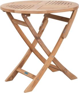 Klapptisch Folding - Teak Natur - Ø 65 cm