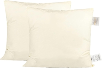 beties Daunenkissen PublikSoft, Füllung: 70% Daunen 30% Federn, Bezug: Baumwolle, Set, 2 Stück, ca. 40x40 cm waschbar, kein Lebendrupf
