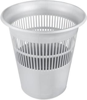 keeeper Papierkorb 31cm Ø29cm silber