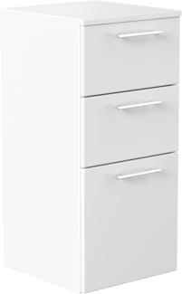 Midischrank 75 cm weiss hochglanz : Weiss hochglanz