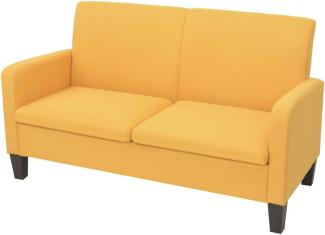 vidaXL 2-Sitzersofa 135 x 65 x76 cm Gelb