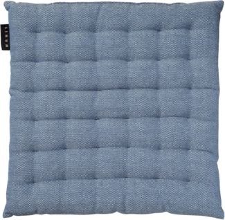 LINUM PEPPER Elegantes Sitzkissen 40x40 cm, 100% Baumwolle, Maschinenwaschbar, Tiefseeblau