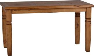 MiaMöbel Mexico Esstisch 140x75cm Massivholz Pinie Landhaus Mexiko Möbel Mexikanisch