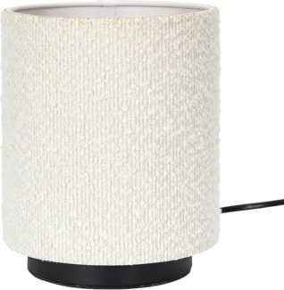 Home Deco Factory, LA0089, Table lamp with Looped Shade, elegant and modern Design, Soft and warm Lighting, ideal for Living Room or Bedroom, Easy to Maintain, Black and White, 30 cm