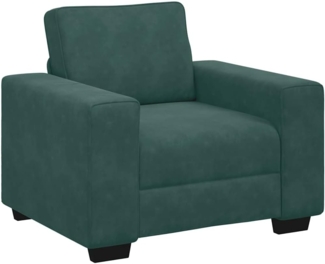 vidaXL Sessel Dunkelgrün 60 cm Samt 4105249