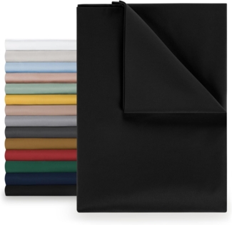 Blumtal Bettlaken Pflegeleichtes Betttuch, Oeko-TEX zertifiziert, Gummizug: ohne, aus weichem, gebürstetem Mikrofaser-Gewebe ohne Gummizug