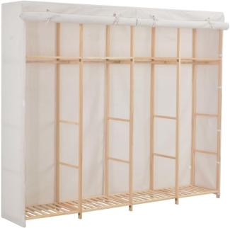 vidaXL Kleiderschrank Weiß 200 x 40 x 170 cm Stoff 248200