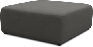 DOMO. collection Polsterhocker 800013, Hocker, quadratisch, Modul-Element, Fußhocker, Polsterganitur, 108 x 108 x 42 (BxTxH), grau