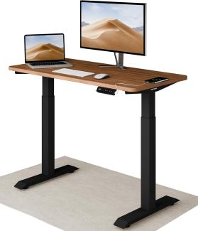 Höhenverstellbarer Schreibtisch (120x60 cm) - Sitz- & Stehpult mit Ladebuchsen - Schreibtisch Höhenverstellbar Elektrisch Touchscreen & Stahlfüßen - Schreibtisch Höhenverstellbar von Desktronic