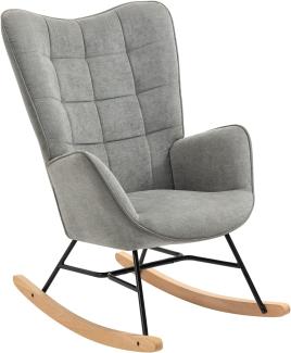 MEUBLE COSY Schaukelstuhl Relaxstuhl Schaukelsessel Sessel Stuhl Wohnzimmersessel Relax Lounge mit gepolsterter Sitzfläche, 68x87x98cm