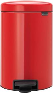 Brabantia 'NewIcon' Treteimer, Passion Red, 12 Liter