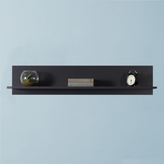 Stylish Wall Shelf, Anthracite, 120 x 25 x 20 cm | 100% Melamine Coated Particle Board, 16 mm Thickness | Perfect for Modern Home Decor & Organization