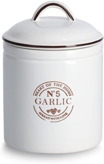 Vorratsdose Garlic, weiß - Ø 12 x 17,5 cm