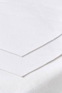 Meyco Baby Molton Betteinlage Juniorbett - White - 75x100 cm - 2er Pack