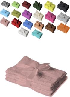 Handtuch 4er Set 50 x 100 cm Rosa