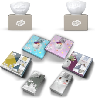 Schmunzel Schale lachend in weiß 500ml