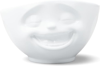 Schmunzel Schale lachend in weiß 500ml
