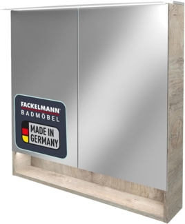Fackelmann B.STYLE Spiegelschrank, 80 cm breit, Grau