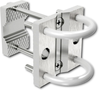 Sonnenschirmhalter aus Edelstahl für Balkongeländer rund und eckig Schirmhalterung bis Sonnenschirm 300 cm Schirmständer Balkon stabile Bügel Halterung sichere Befestigung am Geländer