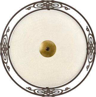 Eglo 86712 Wandleuchte/Deckenleuchte Landhaus MESTRE antik-braun, gold, E27 max. 2X40W