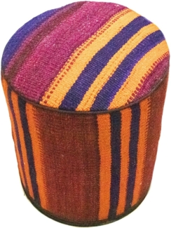 Sonderform,XS / 80 cm Ø Rund & kleiner,Mehrfarbig,Patchwork,Schurwolle,Afghanistan