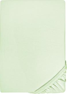 biberna Feinjersey-Spannbetttuch 0077144 Mint 1x 180x200 cm - 200x200 cm