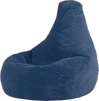 icon Sitzsack Kinder Sessel aus Cord Flauschig „Dalton", 69x59x65cm, Made in Germany, für Kinderzimmer, mit Füllung
