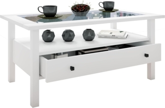 VCM Beistelltisch & Couchtisch Lingis 919076 Weiß H. 42 x B. 90 x T. 54 cm