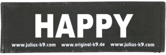 Julius-K9 Hunde-Powergeschirr 2 Klettsticker "Happy"