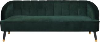 3-Sitzer Sofa Samtstoff smaragdgrün ALSVAG