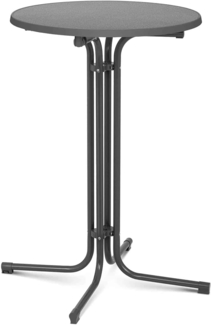 Royal Catering RC-BIS70FG Stehtisch rund klappbar Ø 70 cm grau 110 cm hoch Bistrotisch Gastronomie