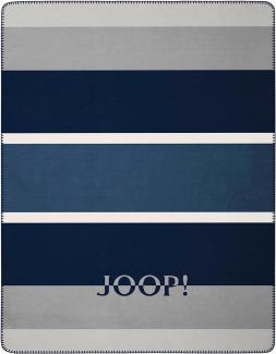 JOOP Wohndecke Mood Größe 150x200 cm navy-silber Plaid